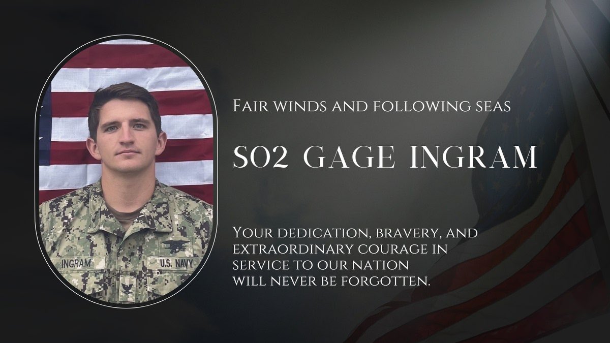The U.S. Navy has revealed the Identities of the 2 Navy SEALs who are believed to have Drowned off the Coast of Somalia after falling Overboard in 8th Swells, they are Navy Special Warfare Operator 1st Class Christopher J. Chambers and Navy Special Warfare Operator 2nd Class