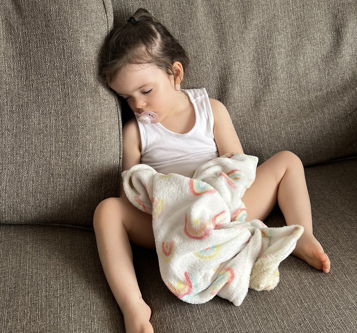 HogsdenAbi's tweet photo. @Georgeatasda do you have any surplus stock of this baby blanket for us to purchase- we are on the neuro- divergence pathway. My daughter will not go without her blankie. She was born in 2020 and it was a gift. We have a spare but both have seen better days, can you help please? https://t.co/x7JrW2C7VQ