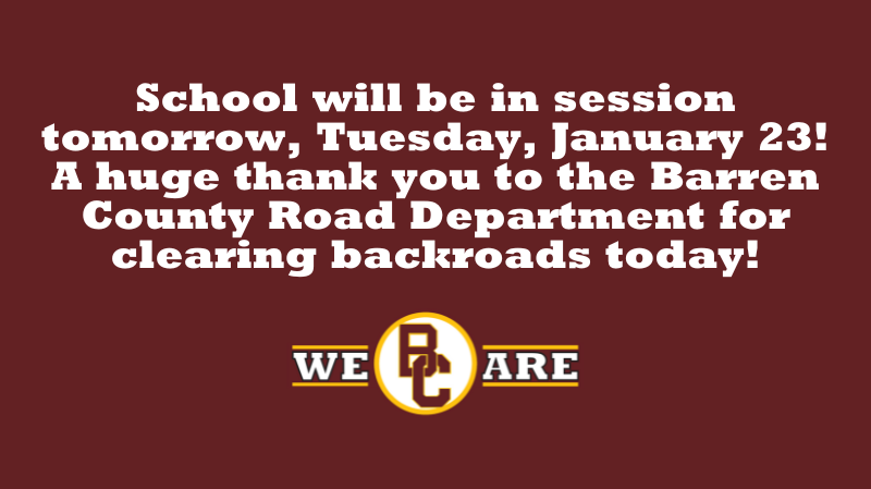 Can't wait to see our students back in the buildings tomorrow!  
#WeareBC