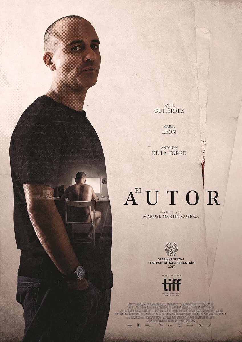 ElPare89's tweet photo. 20. #ElAutor en #Netflix. Película de 2017. Nota: ⭐⭐⭐1/2 https://t.co/UmdVyq2Cep