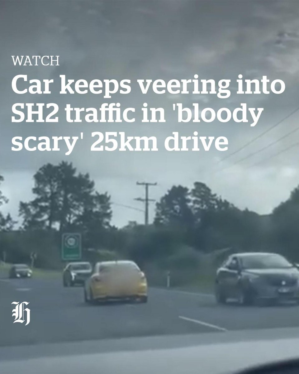 A Tauranga woman says she is “amazed” no one was killed after witnessing a vehicle veering across the centreline, including on blind corners. tinyurl.com/mr49b8sb