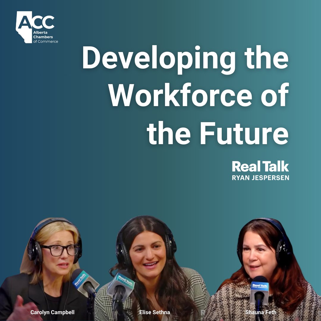 Shauna Feth, Carolyn Campbell, and Elisa Sethna teamed up for a roundtable on talent development and retention, critical for Alberta's future prosperity. 

Watch the roundtable discussion: youtube.com/live/tMnRHYyNK… 

#abbiz #abchambers #abpostsec
<a href="/AbPostSec/">Alberta Post-Secondary Network</a> <a href="/RealTalkRJ/">Real Talk Ryan Jespersen</a>