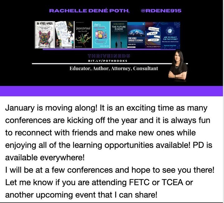 Check out the upcoming conferences and learning opportunities! #education #edchat #edtech #school #learning #AI #STEM #edtechchat #educhat #teachersofinstagram #teaching