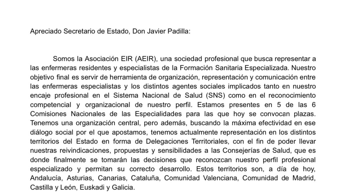 📫 Confirmamos que el Ministerio de Sanidad ha recibido las cartas que enviamos la semana pasada a la Ministra <a href="/Monica_Garcia_G/">Mónica García</a> y al Secretario de Estado de Sanidad <a href="/javierpadillab/">Javier Padilla</a>