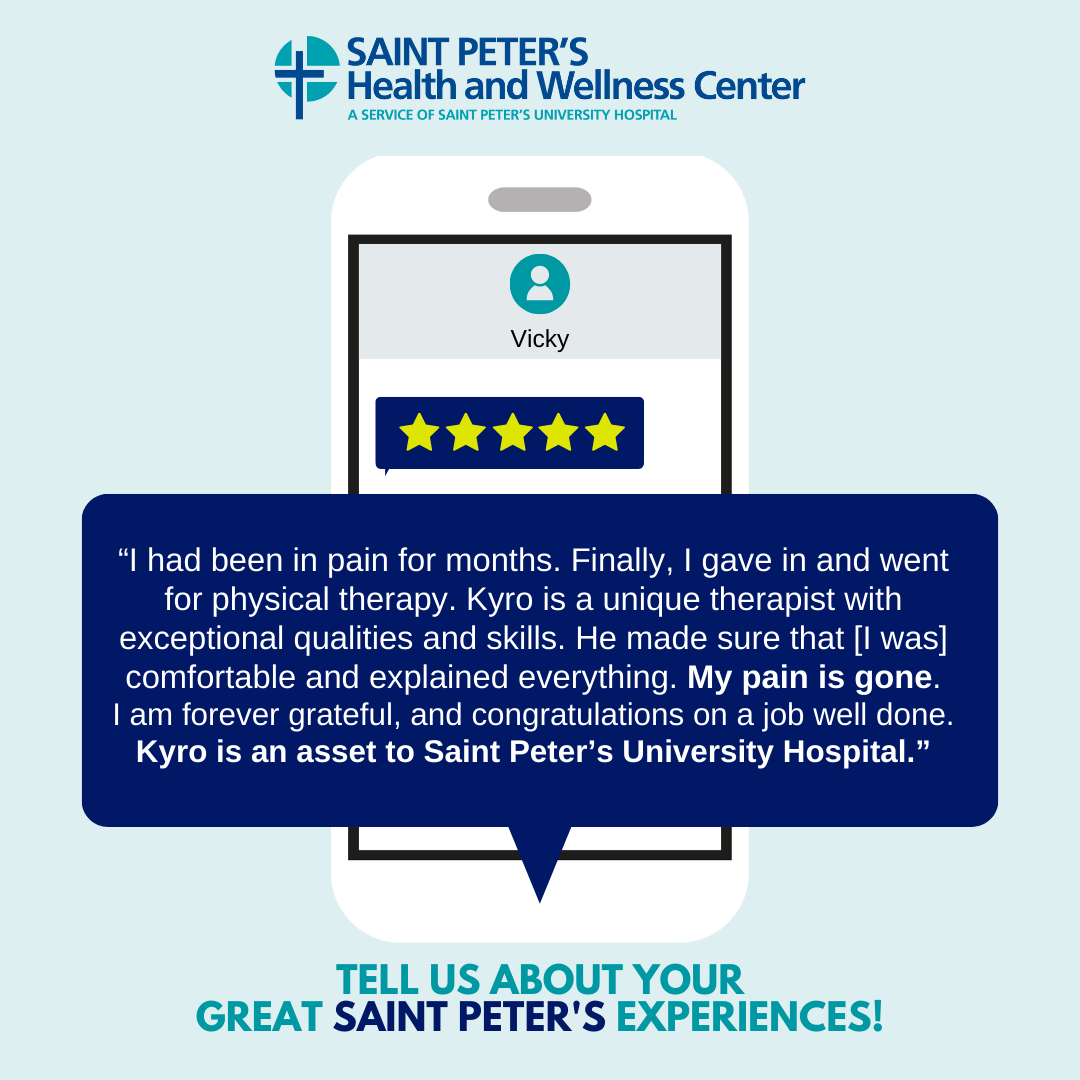 We love to share positive feedback with the teams throughout Saint Peter's Healthcare System! If you'd like to give a department a shoutout, visit bit.ly/3RMGE1s