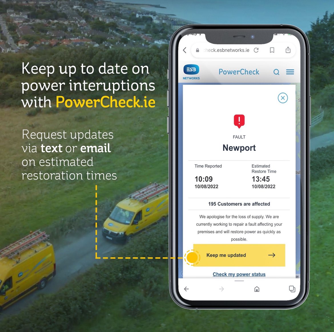 Thank you for your patience and understanding as we tackle the aftermath of Storm Isha. Power has been restored to 167,000 customers, however 68,000 are still without. Our dedicated teams will work into the night to restore power to as many as possible. esbnetworks.ie/newsroom/blog-…