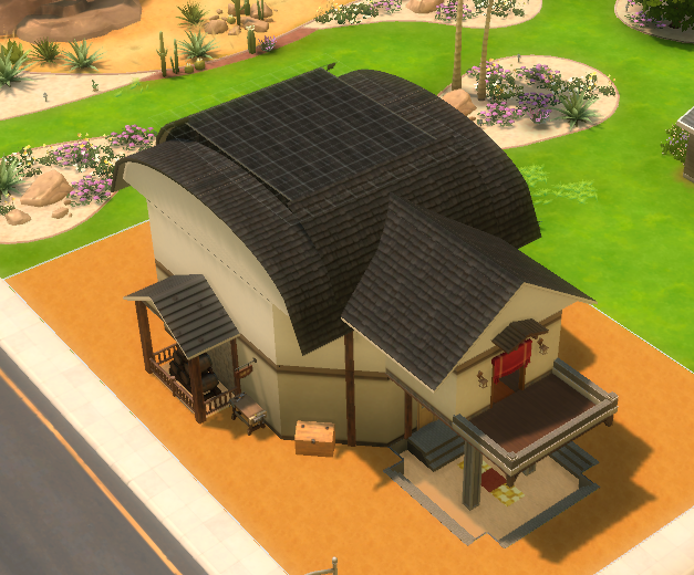 TheIrishNeko's tweet photo. Part 3 of the Sims WIP of Ruze's place. (Final subject to change)
I'm not going to lie... the roof is shit xD
But I think what's inside makes up for it. The Ruzaders kinda wanted it ;3 #Cattic #CatAttic
#CrimzonMuze https://t.co/c9QYPKquFn