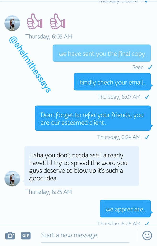 Shelmithessays's tweet photo. I loooove me clients who refer me to their friends❤️
I'm grateful🙏
I am still taking spring semesters classes, discussions, replies, essays, research paper, PowerPoint, annotated bibliography
#NCAT23 #PVAMU22 #GramFam23 #GramFam25 #gsu25 #gsu2021 #famu25 #FAMU #AAMU #aamu22 https://t.co/EjIc37ZY6M