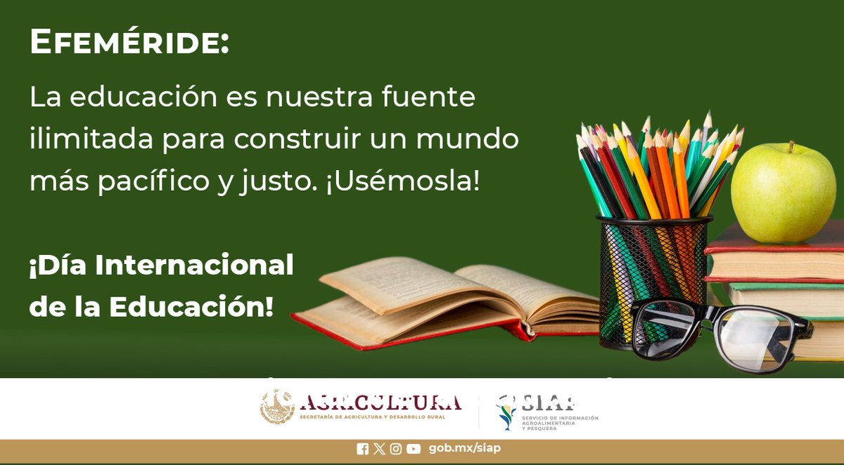DGSIAP_Mx's tweet image. #EducationDay #DíaDeLaEducación #EducaciónParaLaPaz #AgriculturaMexicana #FelizMiércoles