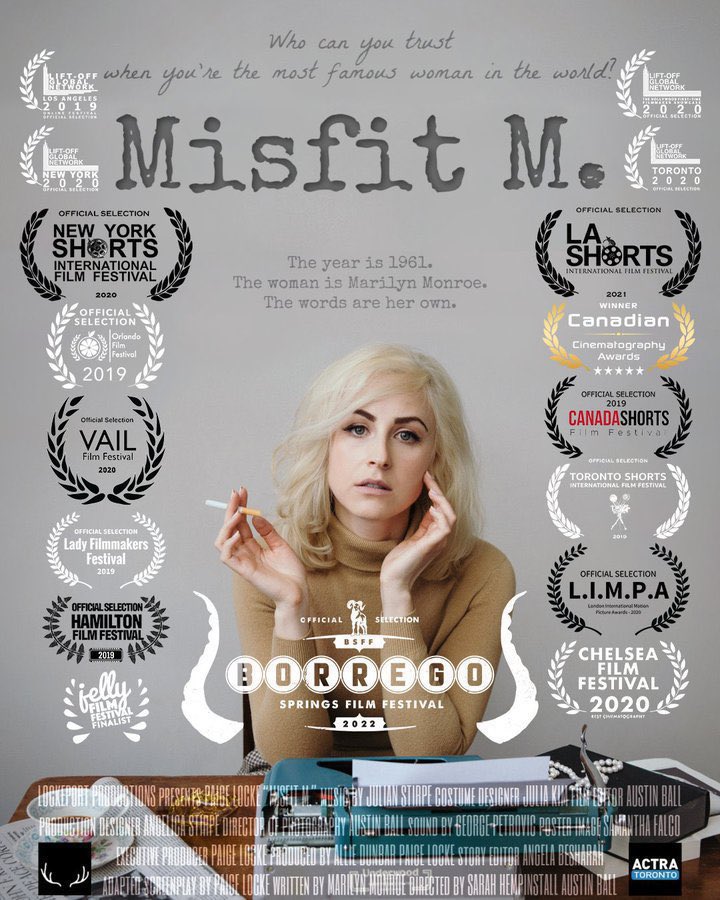 ReelWomensNetw1's tweet photo. #Documentary

The true story of 4 days in 1961 when #MarilynMonroe was unknowingly admitted to the psychiatric ward of a New York clinic by her own female psychiatrist, managing to escape thanks to her ex-husband #JoeDiMaggio. 

#MisfitM #IndieFilm
Written by Marilyn Monroe. https://t.co/hi9JGYVfMX