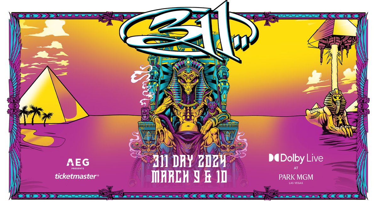 .@SiriusXM is giving one lucky subscriber the chance to attend @311 Day Las Vegas for Back-To-Back Nights at Park MGM incl. travel stipend, hotel stay @parkmgm premium tix to the 3/9 & 3/10 shows + M&G! NoPurchNec. US/21+. siriusxm.com/311dayvegas for rules and details. Ends 2/7.