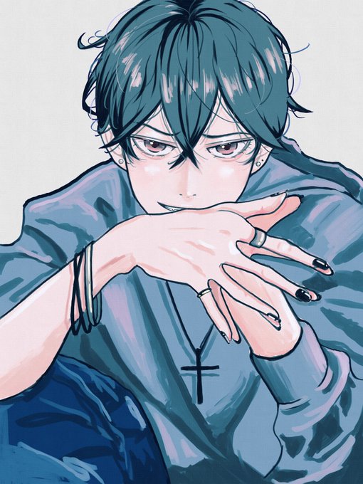どっちが好き?Which boy do you like?おかっぱじゃない男子。全反応巡回&気になった方はフォロバさせていただきます。#art #illustration #イラスト #一次創作 