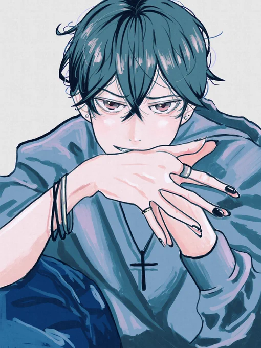 どっちが好き?Which boy do you like?おかっぱじゃない男子。全反応巡回&気になった方はフォロバさせていただきます。#art #illustration #イラスト #一次創作 