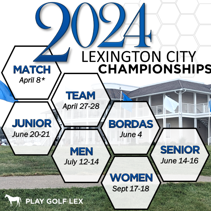 Playgolflex's tweet photo. 🏆2024 Lexington City Championships

To view additional information about each Championship visit
https://t.co/S9tAkXl6eX

Registration for all championships opens on March 1st, 2024. https://t.co/OmCMkT4ujY