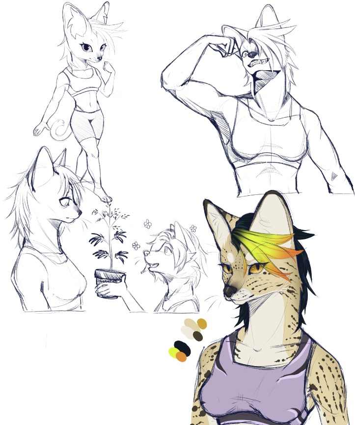 Kaba417's tweet photo. #serval #furryartist #furryserval #furryartwork https://t.co/sGsh73pIac
