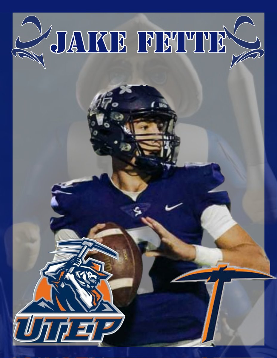 Congratulations to our very own Jake Fette @jake_fette1 for receiving his 2nd DIV 1 offer from UTEP! OFOD! @ContrerasDVOFOD