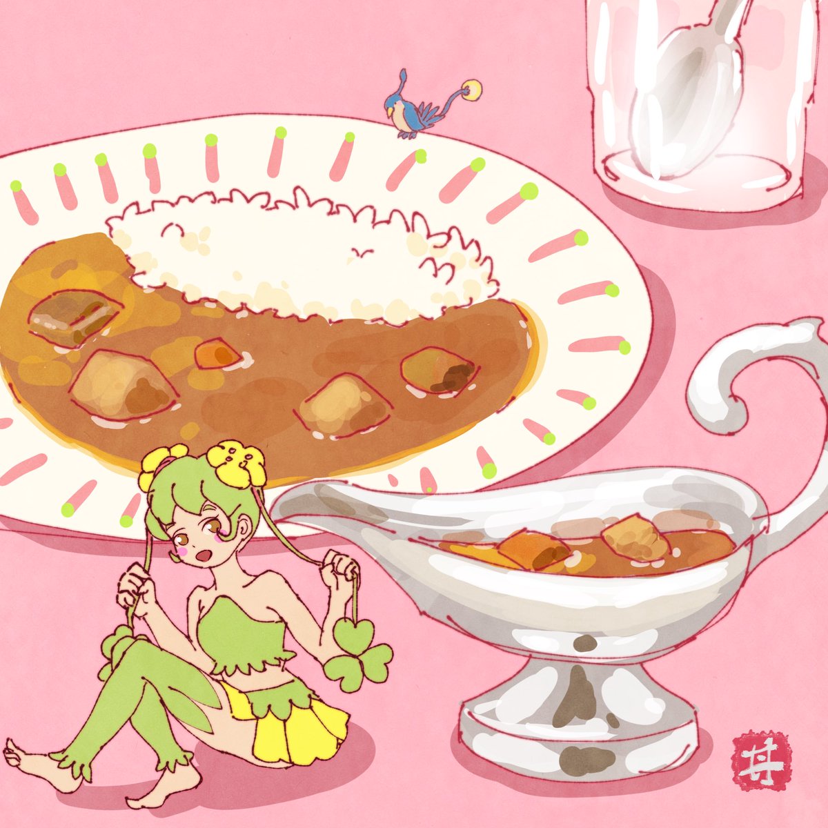 bifudon_yes's tweet photo. 1日遅れのカレーの日🍛
#昭和レトロ https://t.co/RzyndFJVD8