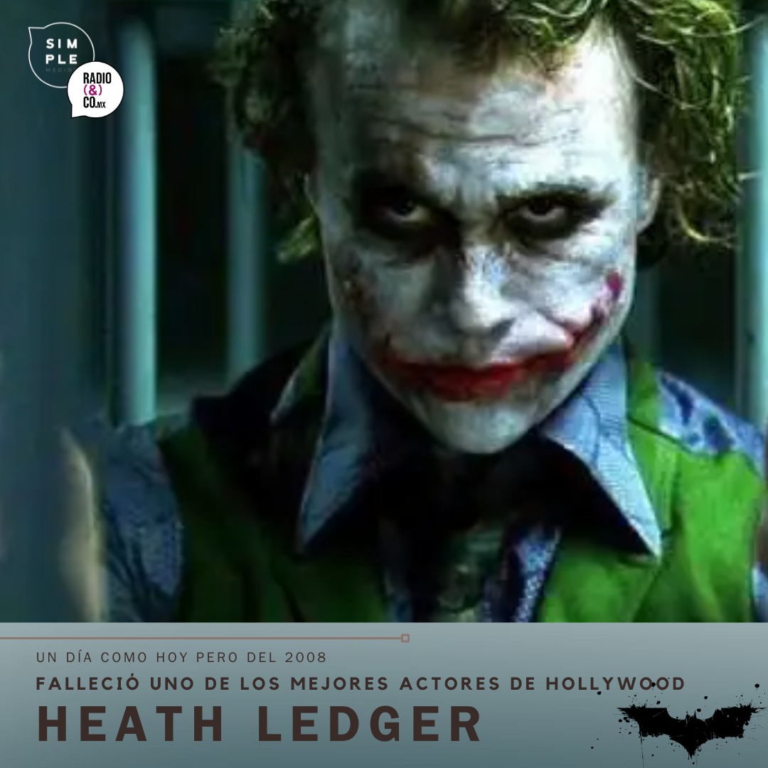 SimpleZac's tweet image. Un día como hoy pero del 2008, falleció uno de los mejores actores de Hollywood, Heath Ledger.
Ledger, interpretó de manera magistral uno de los personajes icónicos de DC, el Guasón, en la segunda película de la trilogía de Nolan.