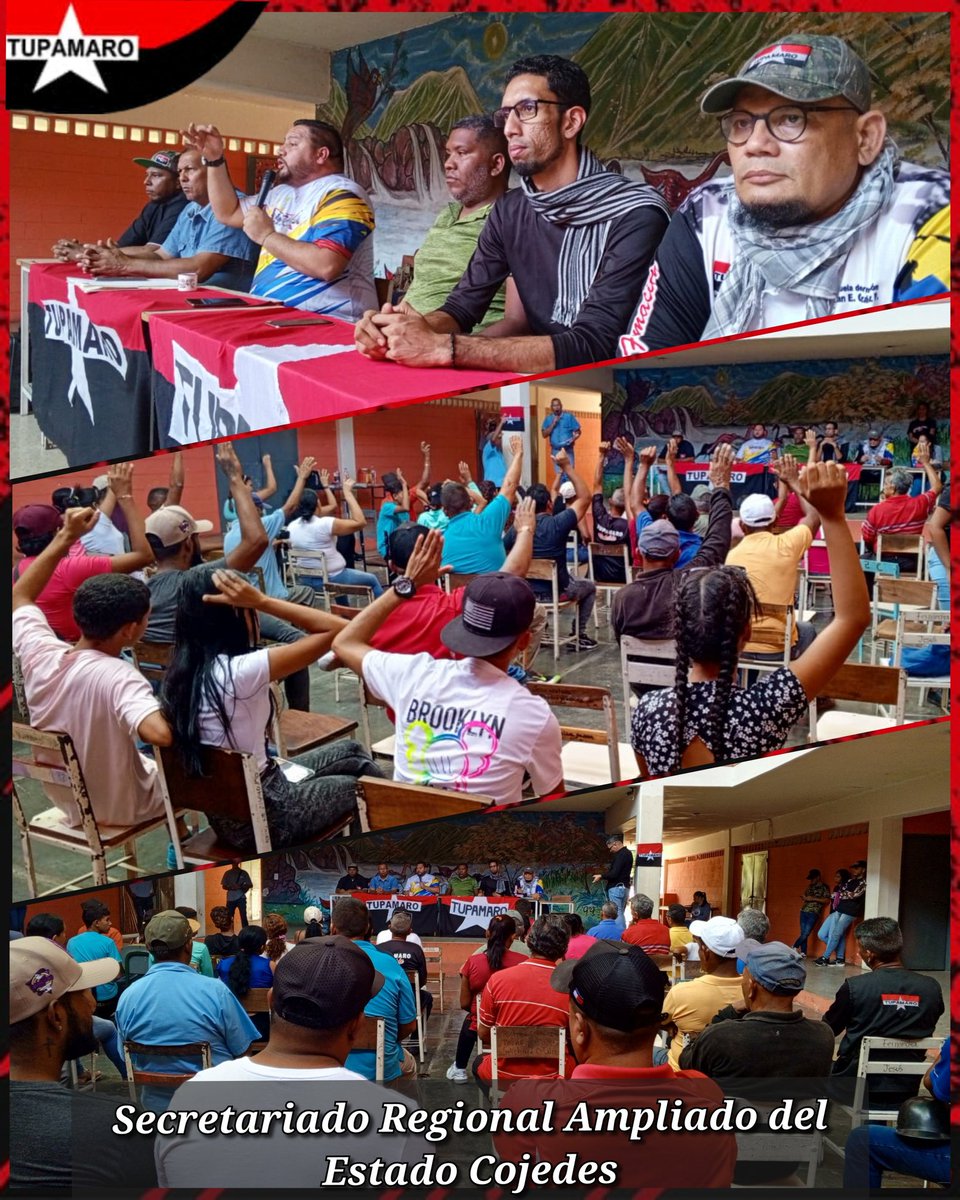 ¡𝐀𝐬í 𝐥𝐨 𝐃𝐢𝐣𝐨!📢

🔴⚫ Nuestro Sec. Gral. Nal. <a href="/WBenavides_MRT/">Williams Benavides</a>: "hemos derrotado y seguiremos derrotando a los conspiradores aquí y a nivel nacional, porque hemos jurado lealtad al proceso Revolucionario"
Secretariado Regional Ampliado del Edo. Cojedes
#HaciaEl2030ConLas7T