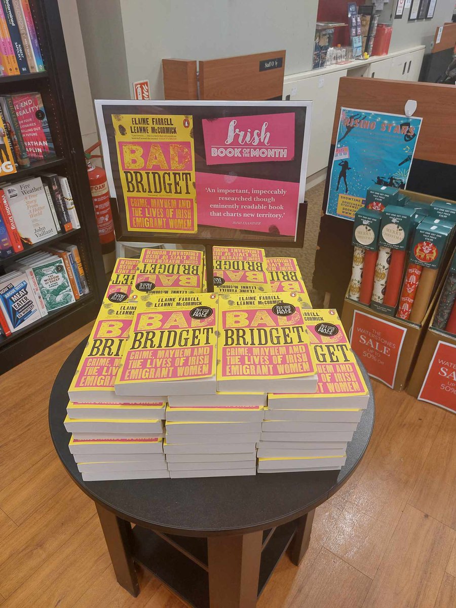 The #Badbridget @Waterstones book signing tour continues🤣Signed copies available in #Drogheda #Newry & #Lisburn @PenguinIEBooks @UlsterArts @QUBelfast