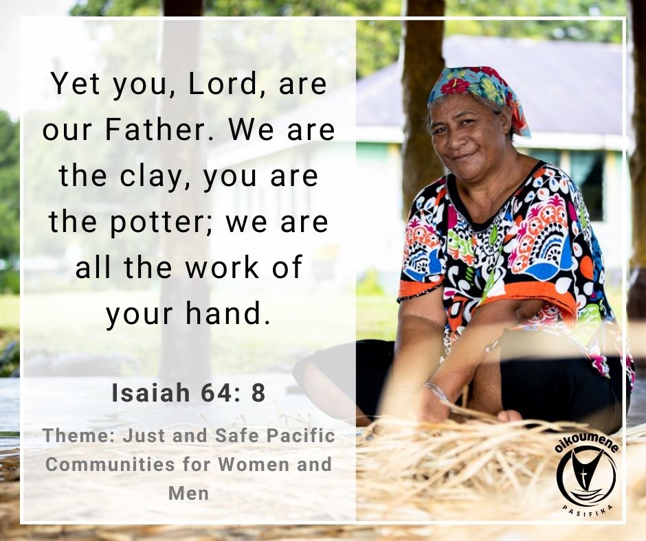 Towards just and safe Pacific communities for women and men! #women #men #children #Safechurches #SafeCommunity #safepacific #pacificconferenceofchurches #eliminateviolenceagainstwomen #EVAWG #Oikoumene #HouseholdofGod #Ecumenism