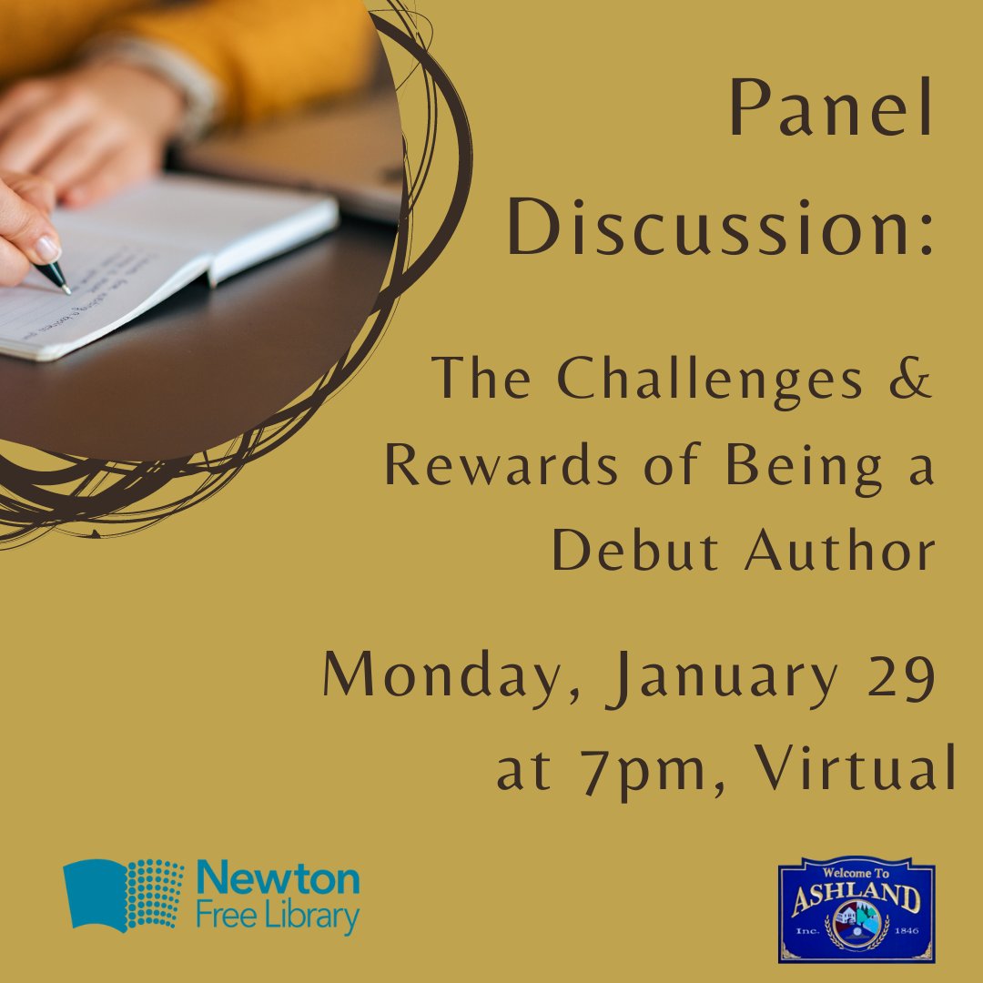Join authors @laurenjabear, @rche_types, and @NishitaAuthor 7 PM Monday, Janaury 29 on Zoom for a Q&A about publishing pitfalls and roadblocks as well as the fulfillment and reader enthusiasm that make it worthwhile. Cosponsored by @ashlandlibma. Register: newtonfreelibrary.libcal.com/event/11444274
