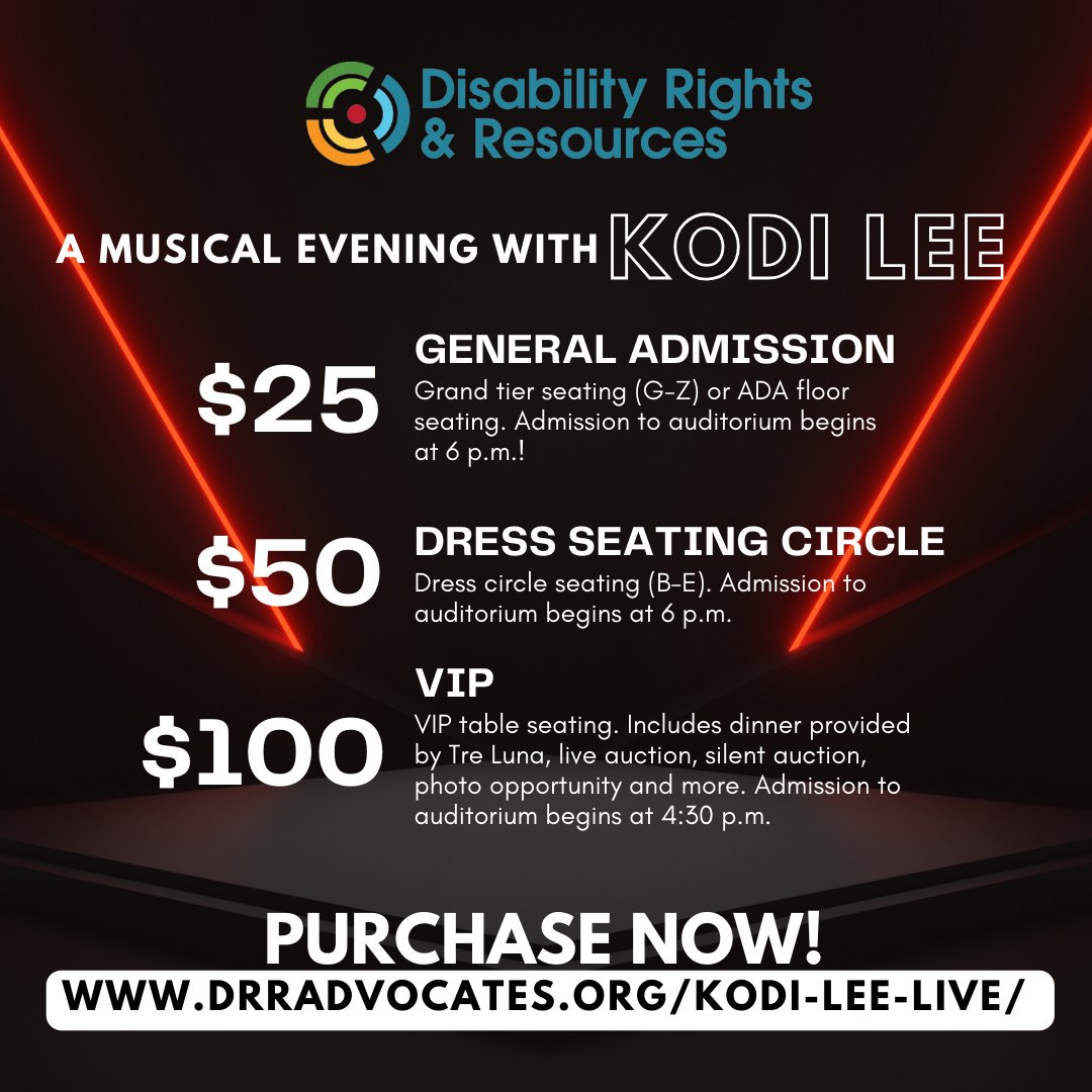 🎟️ On Feb. 29 at Boutwell Auditorium, @KodiLeeRocks will take the stage and show off his incredible musical talent! Kodi has shown the world that having disabilities does not limit your dreams. Get TIX: drradvocates.org/kodi-lee-live/ #DisabilityRightsResources #KodiLeeLive