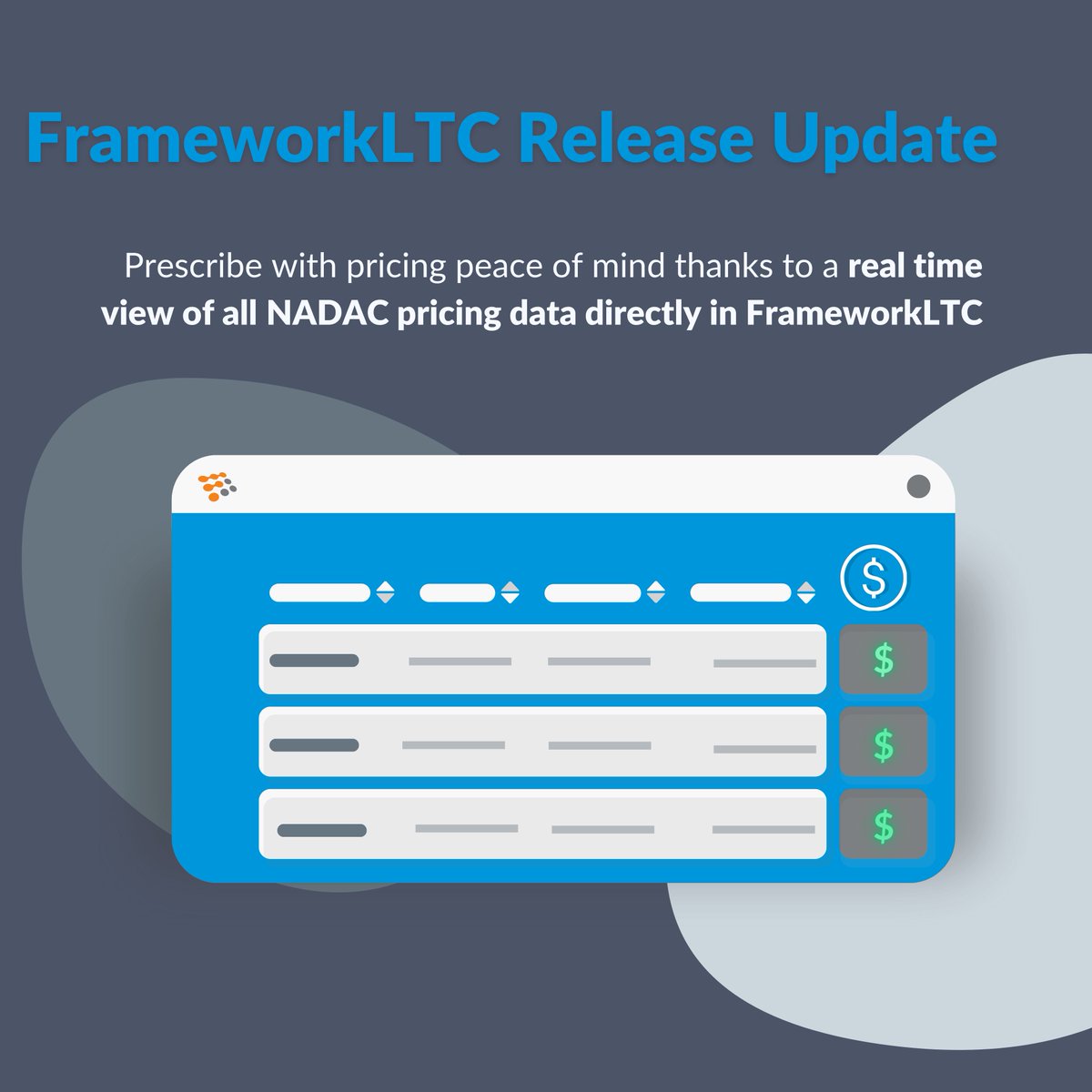 SoftWriters's tweet image. FrameworkLTC Release Version 238 brings a live view of NADAC pricing directly into your pharmacy management workflow. Update today and open the door to real-time, in-system visibility of National Average Drug Acquisition Costs.

#ReleaseUpdate #NADAC #FrameworkLTCv238