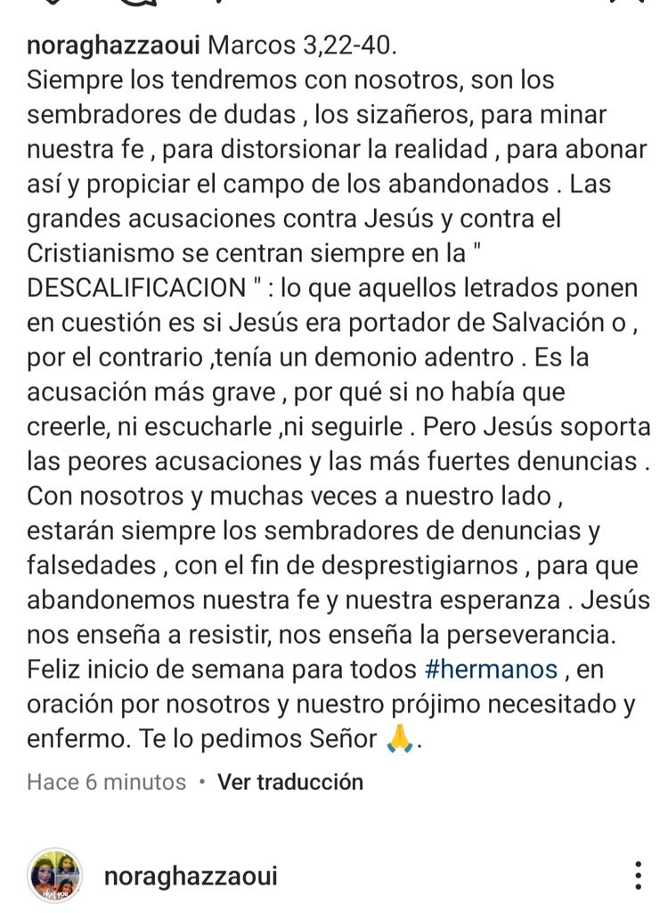 Nora Piña Ghazzaoui (@pgnora) on Twitter photo <a href="/mjarmas08/">Maria Armas</a> Buenas tardes hermana <a href="/mjarmas08/">Maria Armas</a> , #hermanos. Muchas gracias por estar en mi camino , por las oraciones compartidas, por el mutuo afecto y cariño .
Oremos los unos por los otros y nuestras intenciones y necesidades. Escúchanos Señor 🙏.
Dios les bendiga y cuide 🙏. <a href="/mjarmas08/">Maria Armas</a> Buenas tardes hermana <a href="/mjarmas08/">Maria Armas</a> , #hermanos. Muchas gracias por estar en mi camino , por las oraciones compartidas, por el mutuo afecto y cariño .
Oremos los unos por los otros y nuestras intenciones y necesidades. Escúchanos Señor 🙏.
Dios les bendiga y cuide 🙏.
