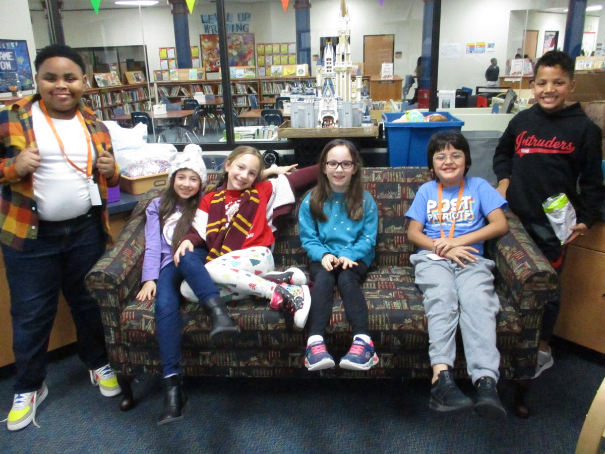 PostElemLibrary's tweet photo. Congratulations to the top 6 students in the Name that Book Club 🥳 Now it's for the school competition on Feb 13. May the best team win! @CFISDPost @CyFairLibraries https://t.co/FdLtL6Wfsb