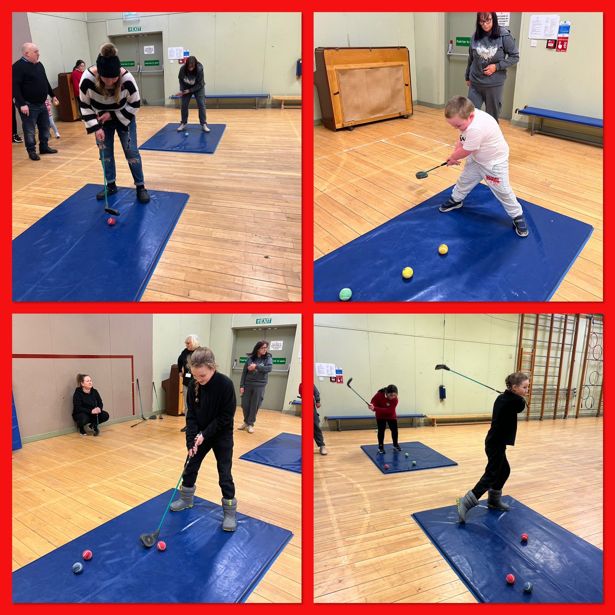 An enjoyable golf session for our families after school today. Learning a new skill. <a href="/Helen36223247/">Helen</a> <a href="/FL_ABZ/">Family Learning</a>  #familylearning