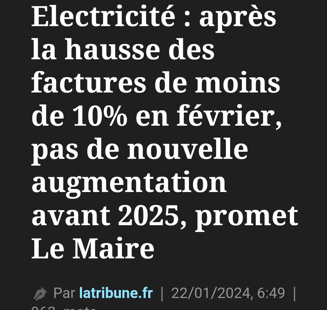DubiefMarc's tweet photo. Pourquoi cette augmentation du prix de l'électricité de 10% est-elle hautement critiquable🤔 ? (Comprendre on frise l'escroquerie...🤫 en bande organisée)
#Fil ⤵️ https://t.co/W7ST0PuTaj