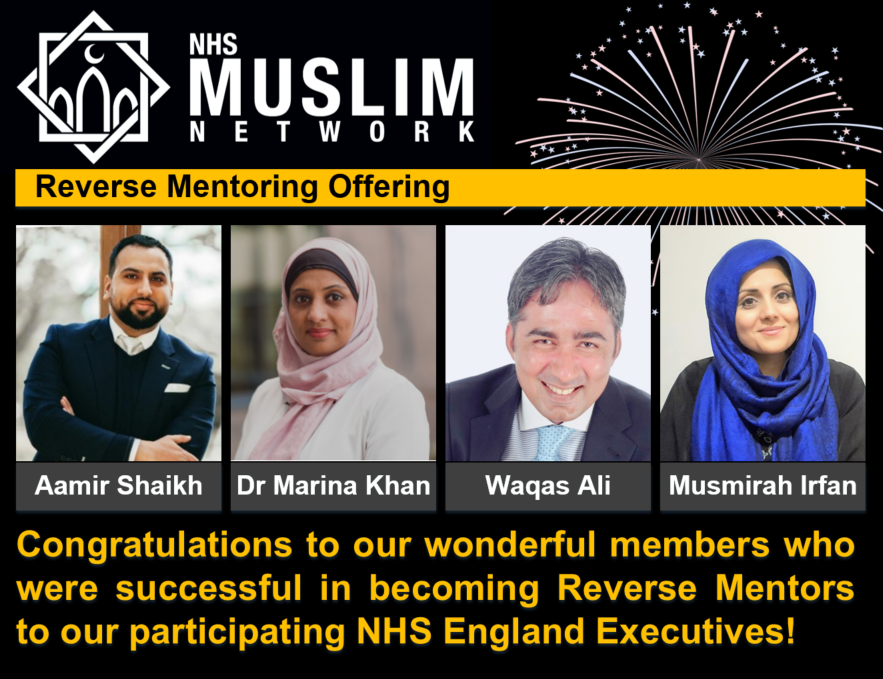 Congratulations to our wonderful members who were successful in becoming Reverse Mentors to our participating NHS England Executives!

<a href="/Shohail_Shaikh_/">Shohail Shaikh</a> <a href="/HalimaDagia/">Halima Dagia</a> <a href="/riyaz_patel1/">Riyaz Patel</a> <a href="/ChrisHopsonNHS/">Chris Hopson</a> <a href="/BriceEm/">Em Wilkinson-Brice 💙</a>