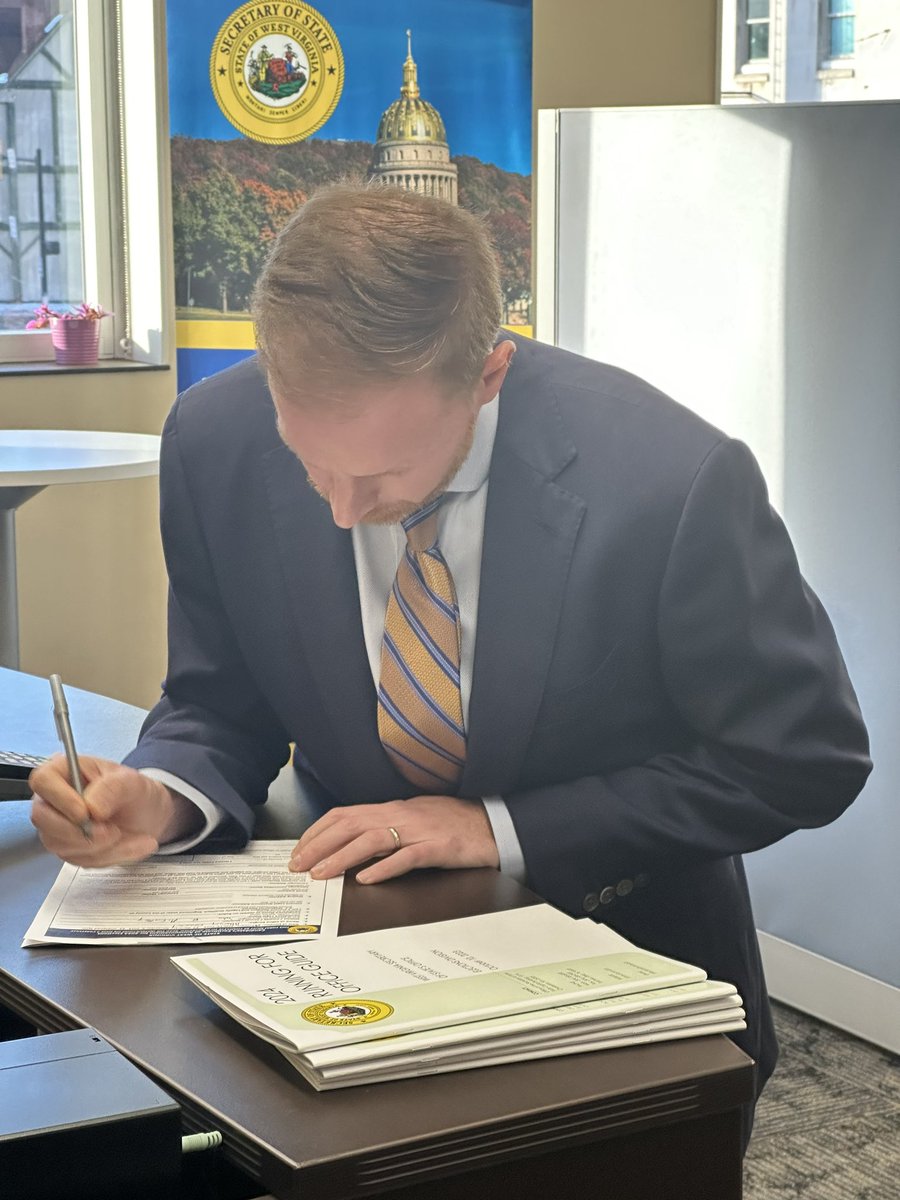 Always love being in my hometown - a place that means so much to my family! I chose Clarksburg instead of Charleston to file because my constituents aren’t only in Kanawha County – they are statewide. My family and I want to thank every West Virginian for their support throughout