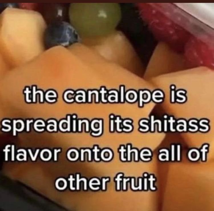 Can we collectively agree that cantaloupe is bad