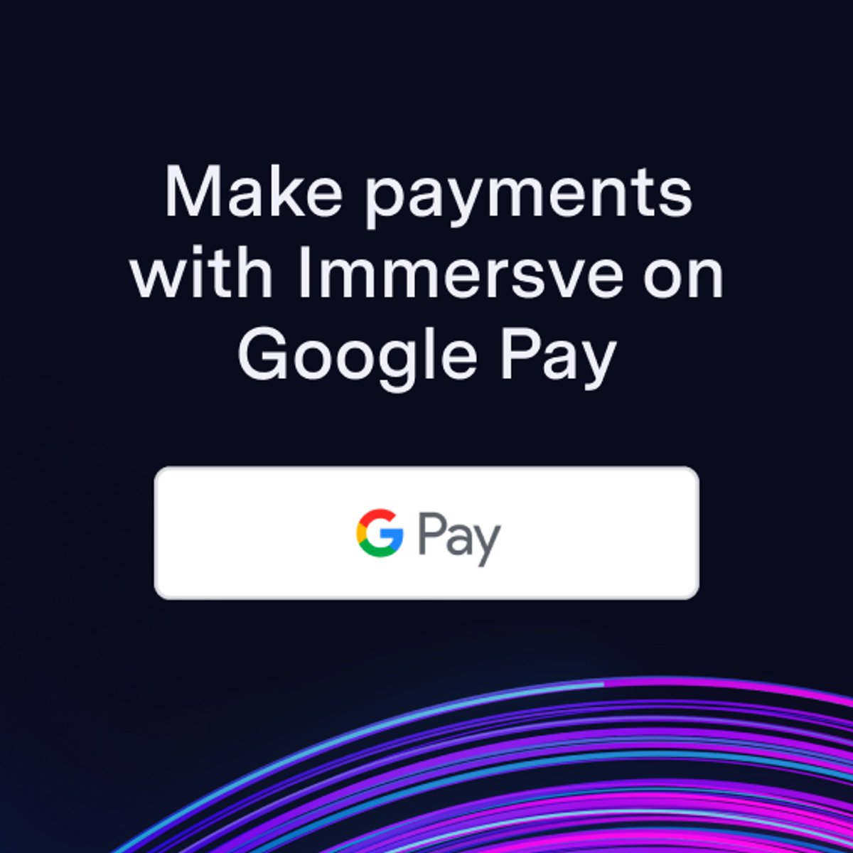 You can now add the Immersve Mastercard to Google Pay! 
Immersve’s v2 multi-chain protocol enables anyone to have a 'bank account' on-chain that can be accessed via <a href="/Mastercard/">Mastercard</a>.
Simply tap &amp; Google Pay to spend IRL without trusting 3rd party with your assets.