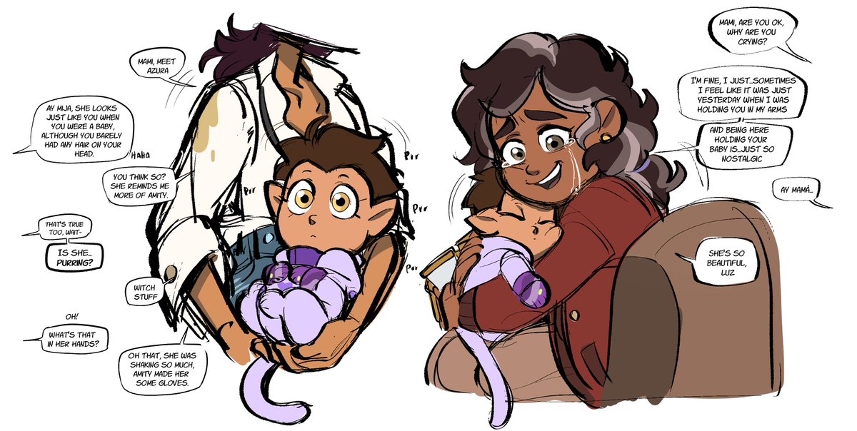 She's an Abuelita now :D

I'm really trying to upload something cleaner... at least I put some colour in this one, haha.