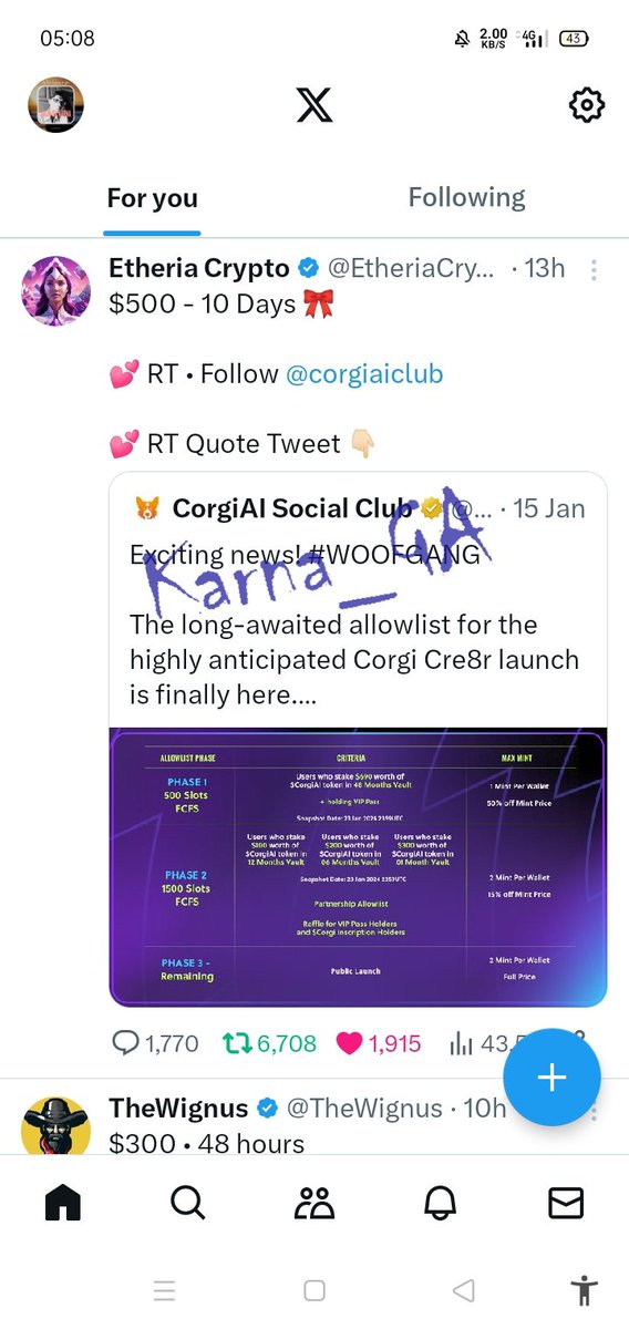 Karna_GA's tweet photo. @EtheriaCrypto @corgiaiclub Done https://t.co/xQWoOd7nnG