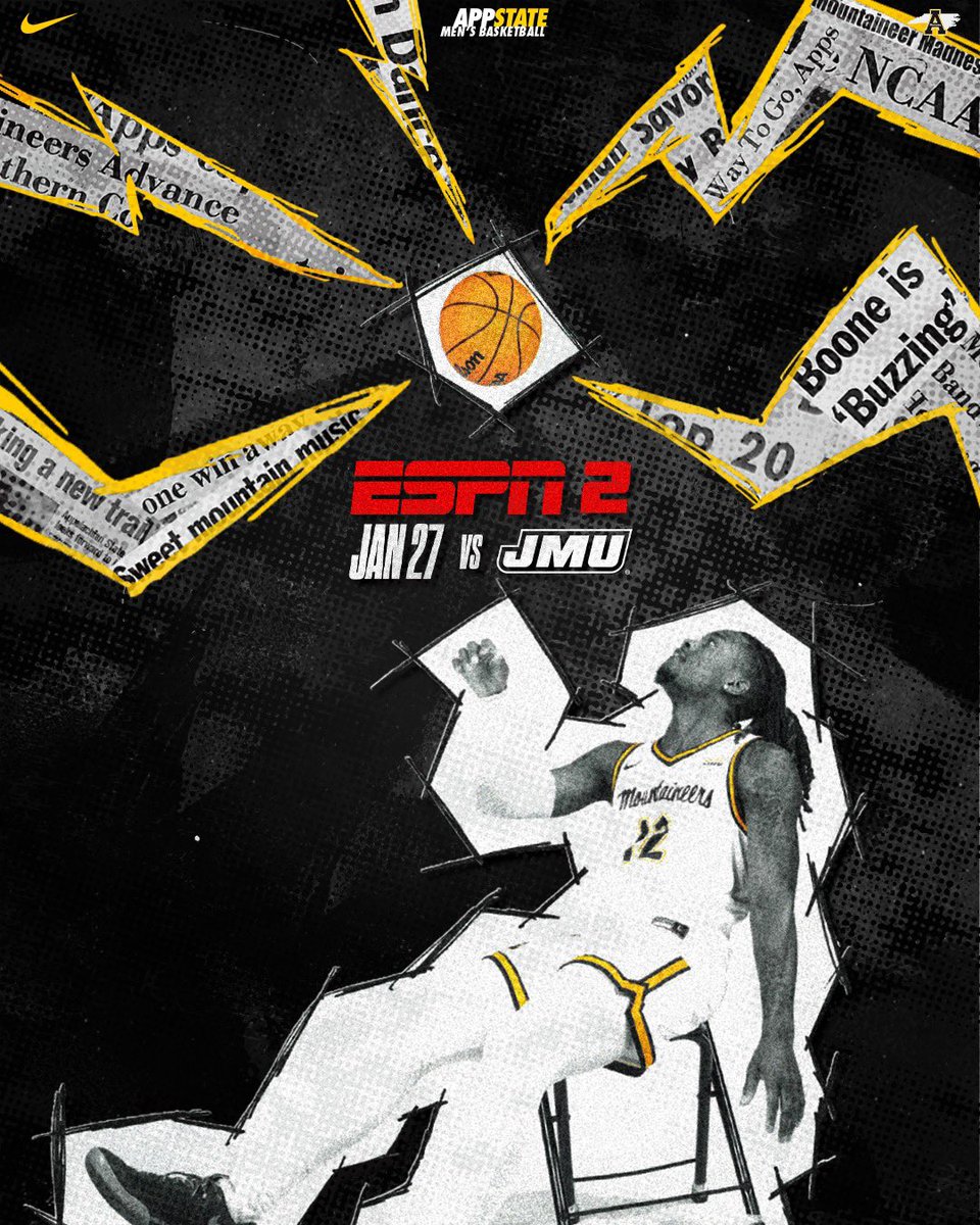 Just announced. 

Our game vs. JMU on Jan. 27 will air on ESPN2. Tipoff is set for 6 p.m. 

🔗: goapp.st/MBBtix

#TakeTheStairs