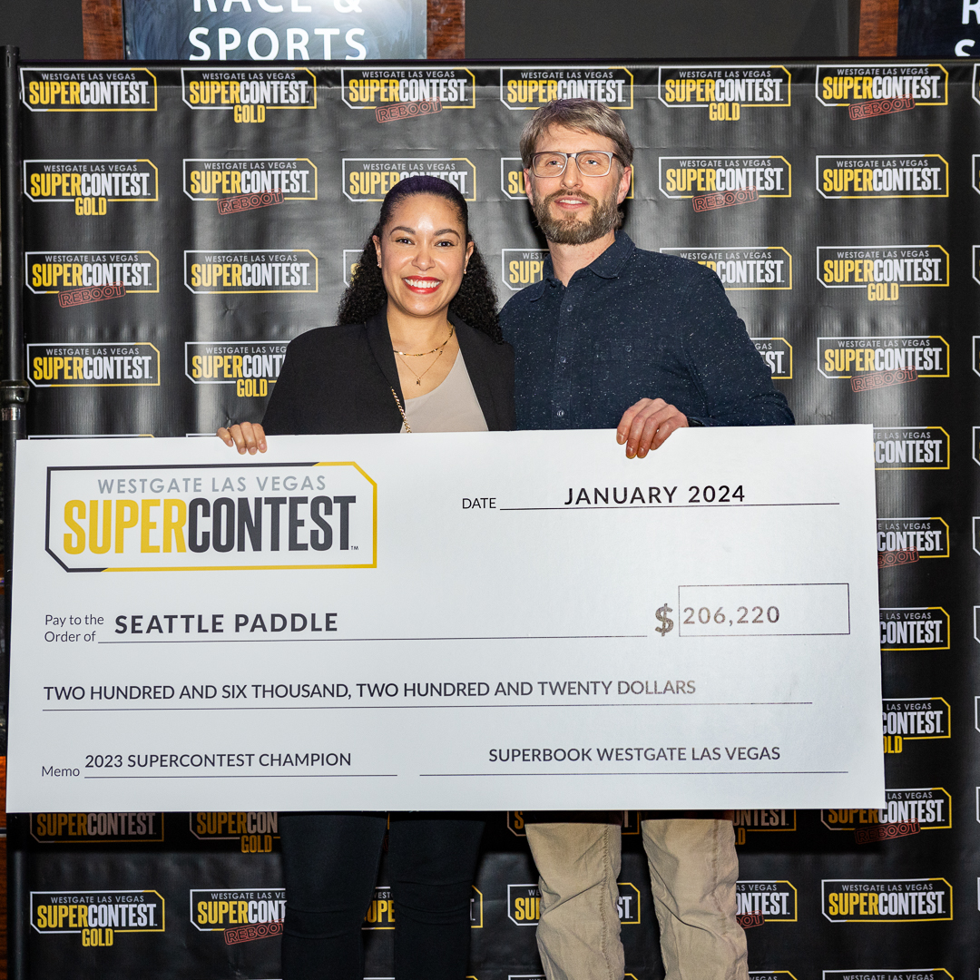 WestgateVegas's tweet photo. Big Check Energy ππ€ Congrats to the #SuperContest & #SuperContestGold winners!! @SuperBookNV https://t.co/oaACQB5nAg