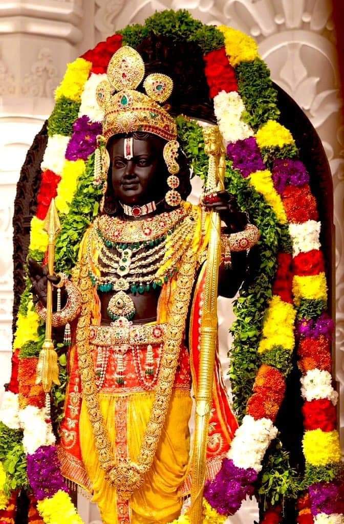RameshGaud16's tweet photo. भावुक हूं, आनंदित हूं, मर्यादित हूं, शरणागत हूं, संतुष्ट हूं, निःशब्द हूं ।। मैं बस "राममय" हूं ।। जय श्री राम 🙏🚩 आप सभी को रामलला के 500 वर्ष बाद पुन: गृह प्रवेश पर हार्दिक शुभकामनाएं और बधाई।। 🙏🙏
जय श्री राम 🙏 https://t.co/Nv5r0T9qKy