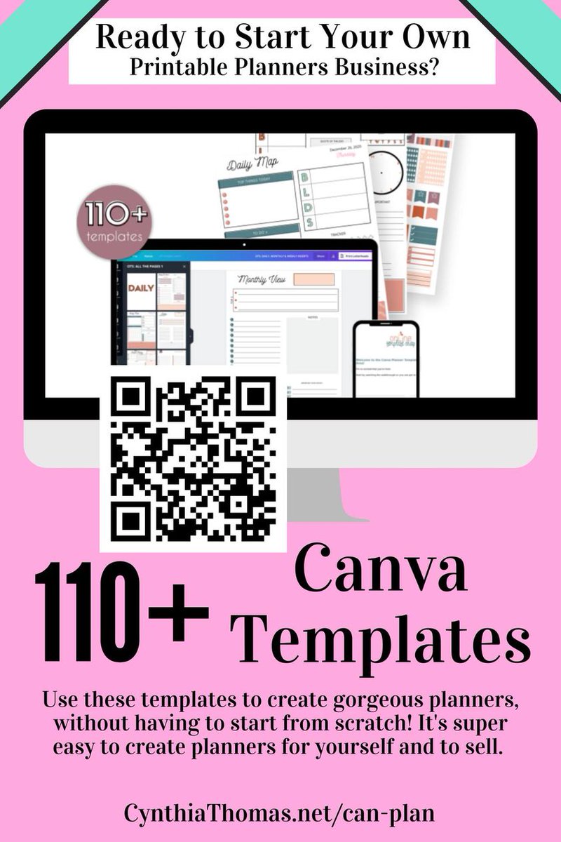 CindyBlogs's tweet photo. Start Your Own Printable Planners Business! I've got just the thing for you. 

❤ Canva Planner Templates ❤

https://t.co/3ec3OpNtdo

Grab this package of 110+ templates to create...

#canva #canvatemplates #printables  #templates #planners #startup #sidehustle https://t.co/zlWtRUnP46