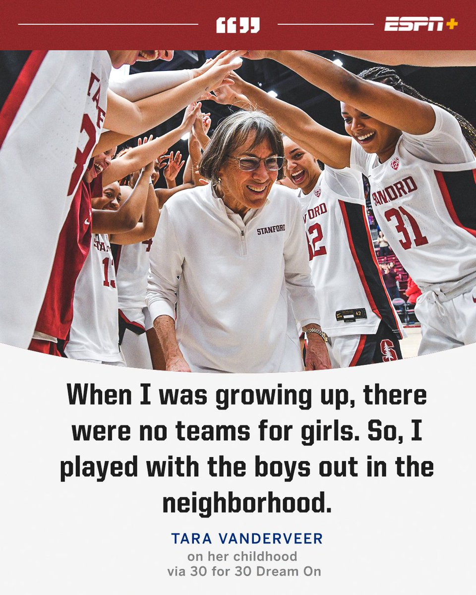 Tara VanDerveer's love for the game started at a young age 🏀 Stream the ESPN 30 for 30 'Dream On' on ESPN+ 📲
