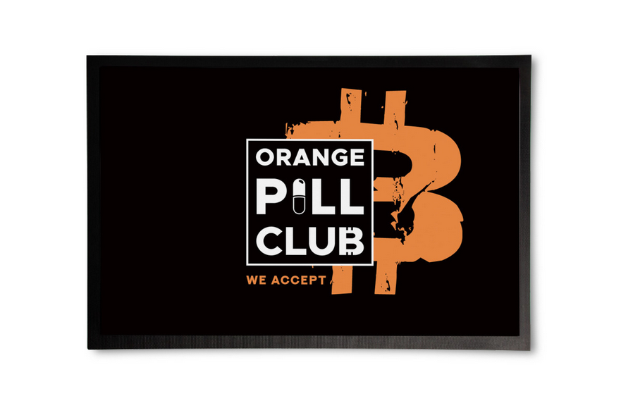 Fußmatten in verschiedenen Designs
Floor mats in various designs

👉 murmeltier.io/Orange-Pill-Cl…

#CRYPTO #merchandise #Bitcoin #Orangepill #comic #austria 
<a href="/EuleKrypto/">KryptoEule</a> <a href="/Web3Welt/">Web3Welt</a> <a href="/Murmeltier_io/">MURMELTIER</a> <a href="/blockchaincent/">blockchaincenter.net</a> <a href="/hoss_crypto/">hoss_crypto</a>