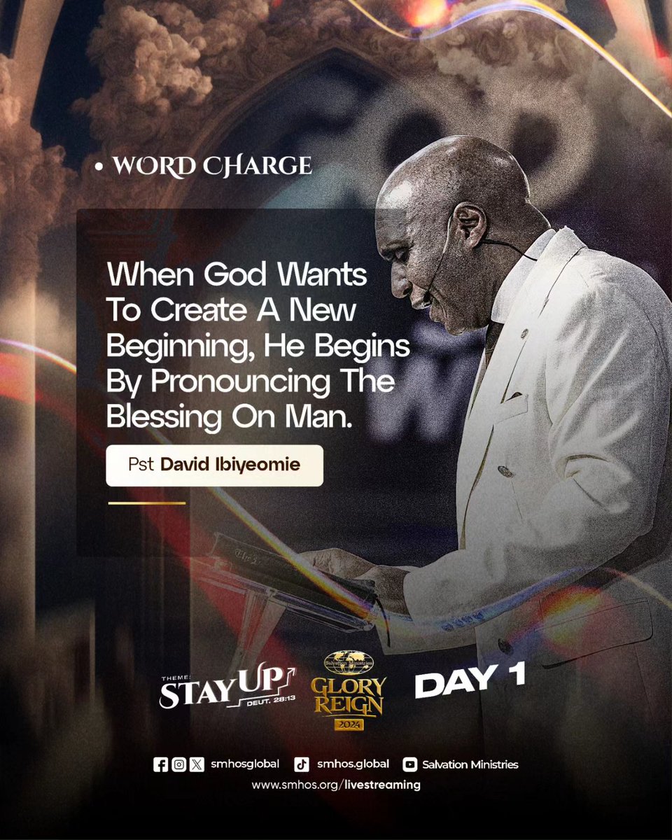 smhosglobal's tweet photo. When God’s Word comes, it does so powerfully, introduces light and liberates souls. The enlightening message today was rendered by God’s servant, David Ibiyeomie, and it was studded with strong prophetic words that will guarantee our elevation. Stay Blessed.
#GloryReign2024 https://t.co/LSxis2k2H8