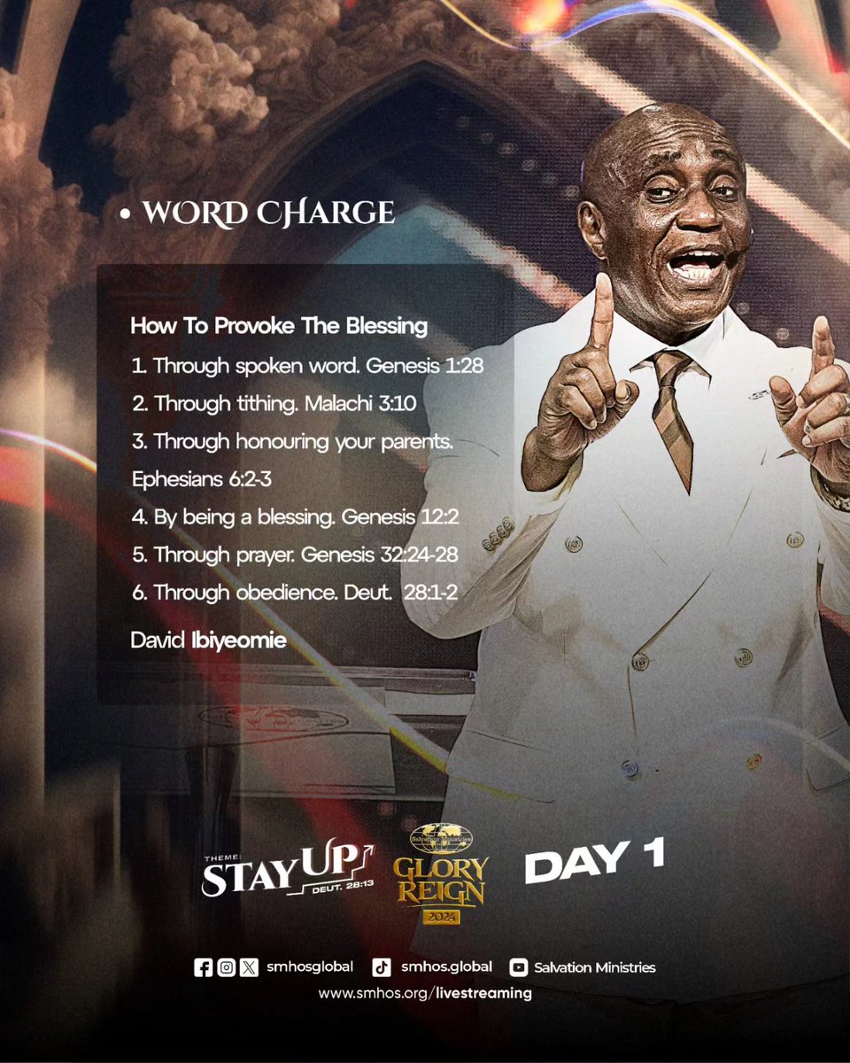 smhosglobal's tweet photo. When God’s Word comes, it does so powerfully, introduces light and liberates souls. The enlightening message today was rendered by God’s servant, David Ibiyeomie, and it was studded with strong prophetic words that will guarantee our elevation. Stay Blessed.
#GloryReign2024 https://t.co/LSxis2k2H8