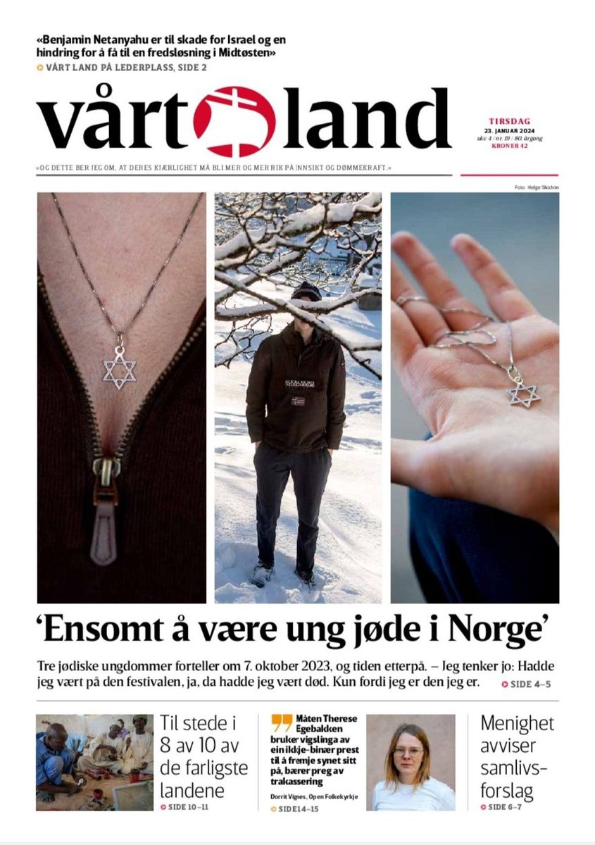 onelpeleg's tweet photo. Young Jews expirience hate and loneliness in #Norway.

Tomorrow's frontpage on  @vaartland - Machine translated: https://t.co/NDtMoFSiUp
