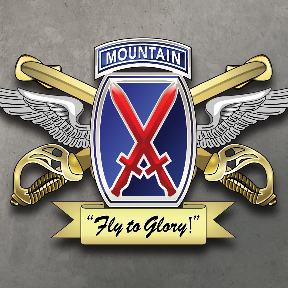 U.S. Army Fort Drum 10th Combat Aviation Brigade insignia redrawn in vector format.

#vectorconversion #adobeillustrator #usarmy #photoshop #graphicdesign #logodesigner #adobephotoshop #militarylife #armystrong #FlyToGlory