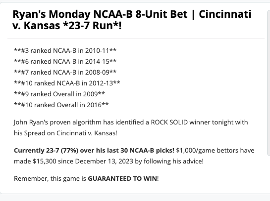 JohnRyanSports1's tweet photo. 🏀#2 ranked capper last 90 days in College Hoops at #SportsCapping dot com and you get both of my 8-Unit NCAA Hoops bets for just $25.00 right now
🏀Send a DM for the PayPal, Venmo, CashApp details 
🏀On a documented 23-7 ATS (77% winners) #Collegebasketball Premium picks https://t.co/CGGtJZpHHV