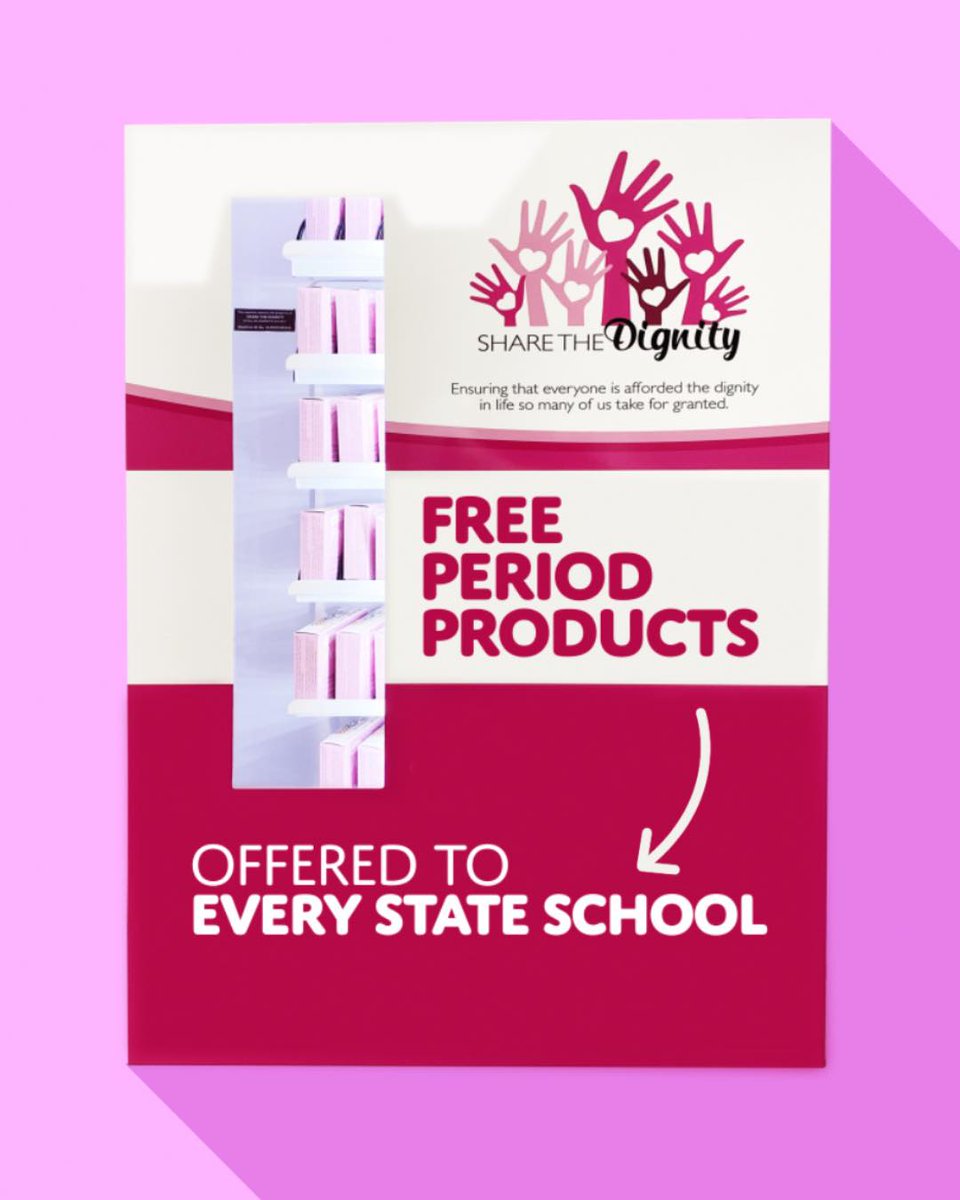 We’ve delivered free period products at more than 350 schools across Queensland.